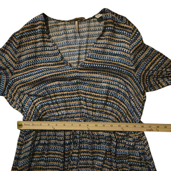 Scotch & Soda L Maxi Dress Journee Au Soleil Abstract Artsy Tiered Flowy Corp - Picture 9 of 11